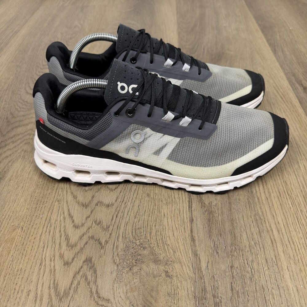 On Shoes Mens Size 11 Gray Mesh Running Road CloudTec Athletic Sneakers
